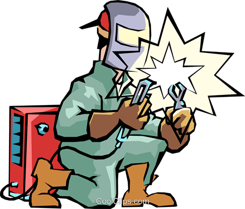 480x410 Welder Royalty Free Vector Clip Art Illustration Peop1647
