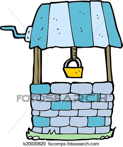 393x470 Clipart Of Cartoon Wishing Well K20030620