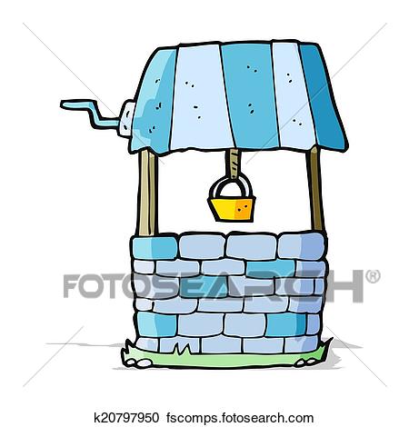 450x470 Clipart Of Cartoon Wishing Well K20797950