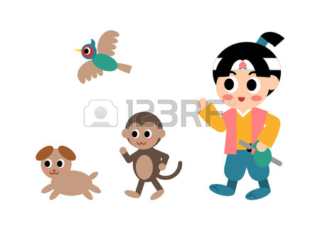 450x318 Illustration Of Momotaro (Well Known Story In Japan), Vector