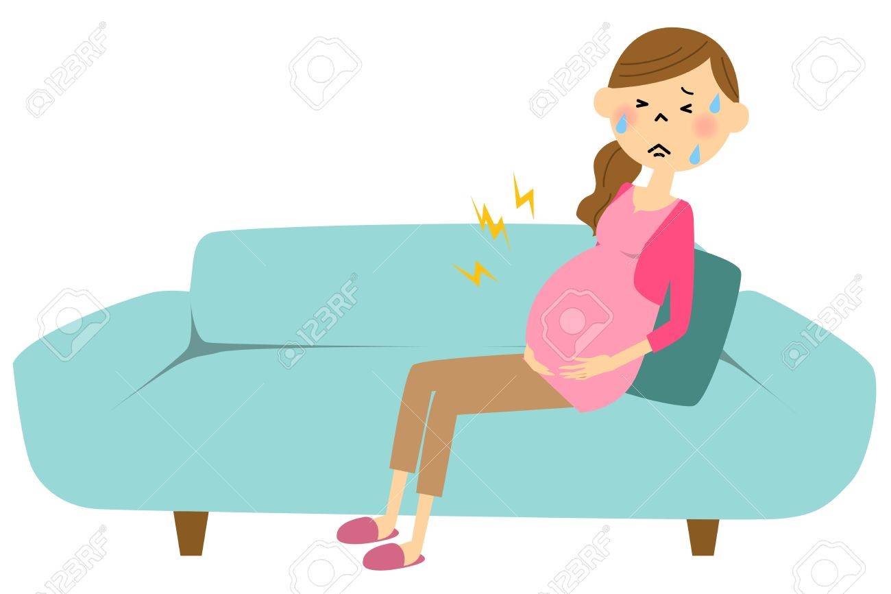 1300x866 Pregnant Woman Went Into Labor Royalty Free Cliparts, Vectors,