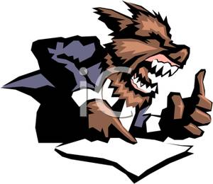 300x260 Picture An Angry Werewolf In A Business Suit