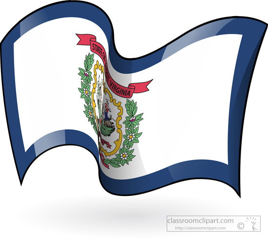 550x490 State Flags Clipart West Virginia State Flag Waving Clipart