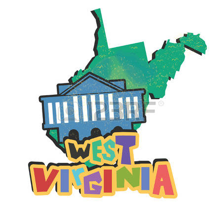 450x450 Virginia State Map Clipart