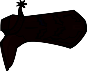 299x246 Boot Silhouette Clip Art
