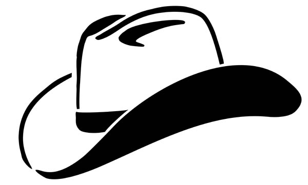 600x361 Cowboy Clipart Black And White Free Images 2