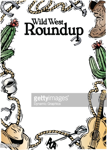 350x491 Cowboy Clipart Roundup