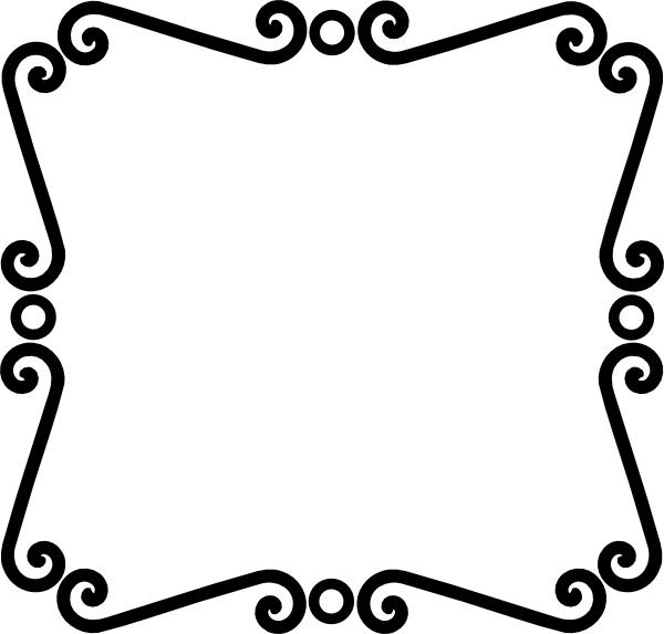 600x573 Scrolly Frame Clip Art