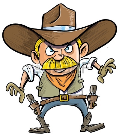 417x450 Black White Clipart Cowboy Royalty Free Cliparts, Vectors,