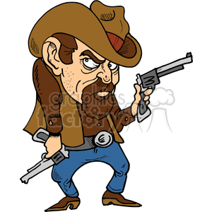 300x300 Royalty Free Gunsling008c 373479 Clip Art Images, Illustrations