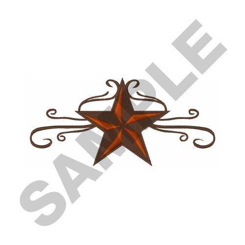500x500 Western Star Scroll Border