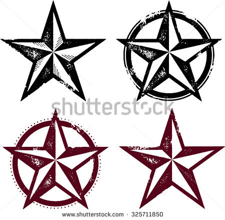 450x439 Vintage Star Clip Art
