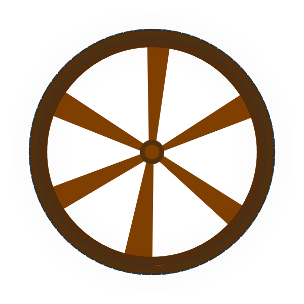 600x600 Wagon Wheel Clip Art