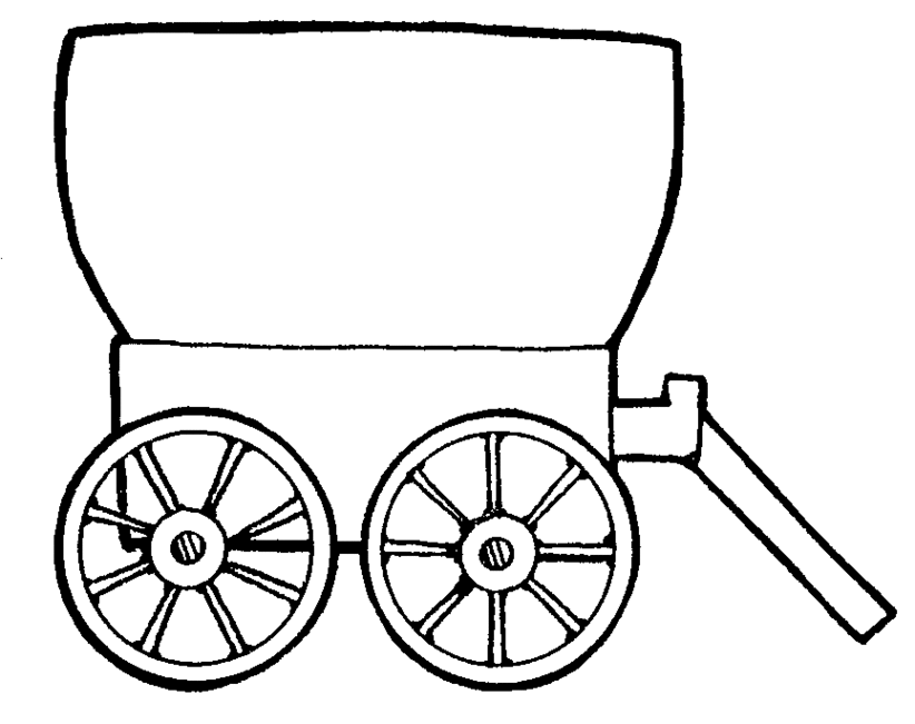 822x651 Western Clipart Pioneer Wagon
