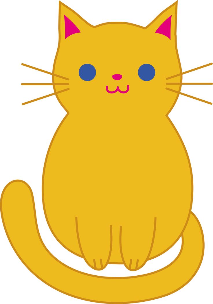 736x1051 One Cat Clipart