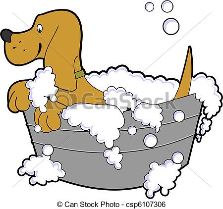 450x422 Wet Dog Clipart
