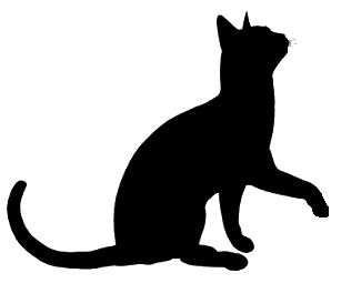 307x255 88 Best Cat Silhouettes. Images Abstract, Adhesive