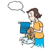170x170 Clip Art Of Drying Wet Dog K21820607