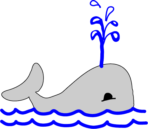 500x437 Chalkboard Whale Clip Art Whales Blue Grey