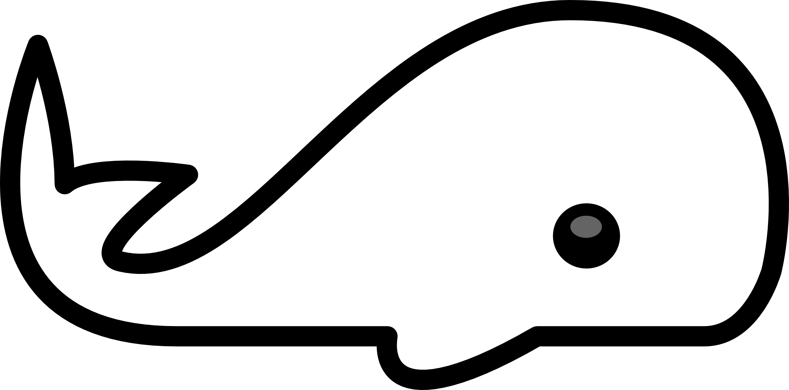 2555x1263 Whale Clip Art Black And White Clipart Panda