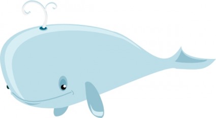 425x232 Cartoon Whale Clipart