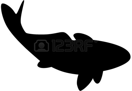 450x312 Black Fish Silhouette Royalty Free Cliparts, Vectors, And Stock