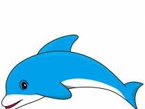 209x157 Little Blue Whale Clip Art