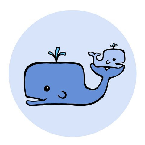 480x480 Baby Blue Whale Clip Art Free Clipart Images