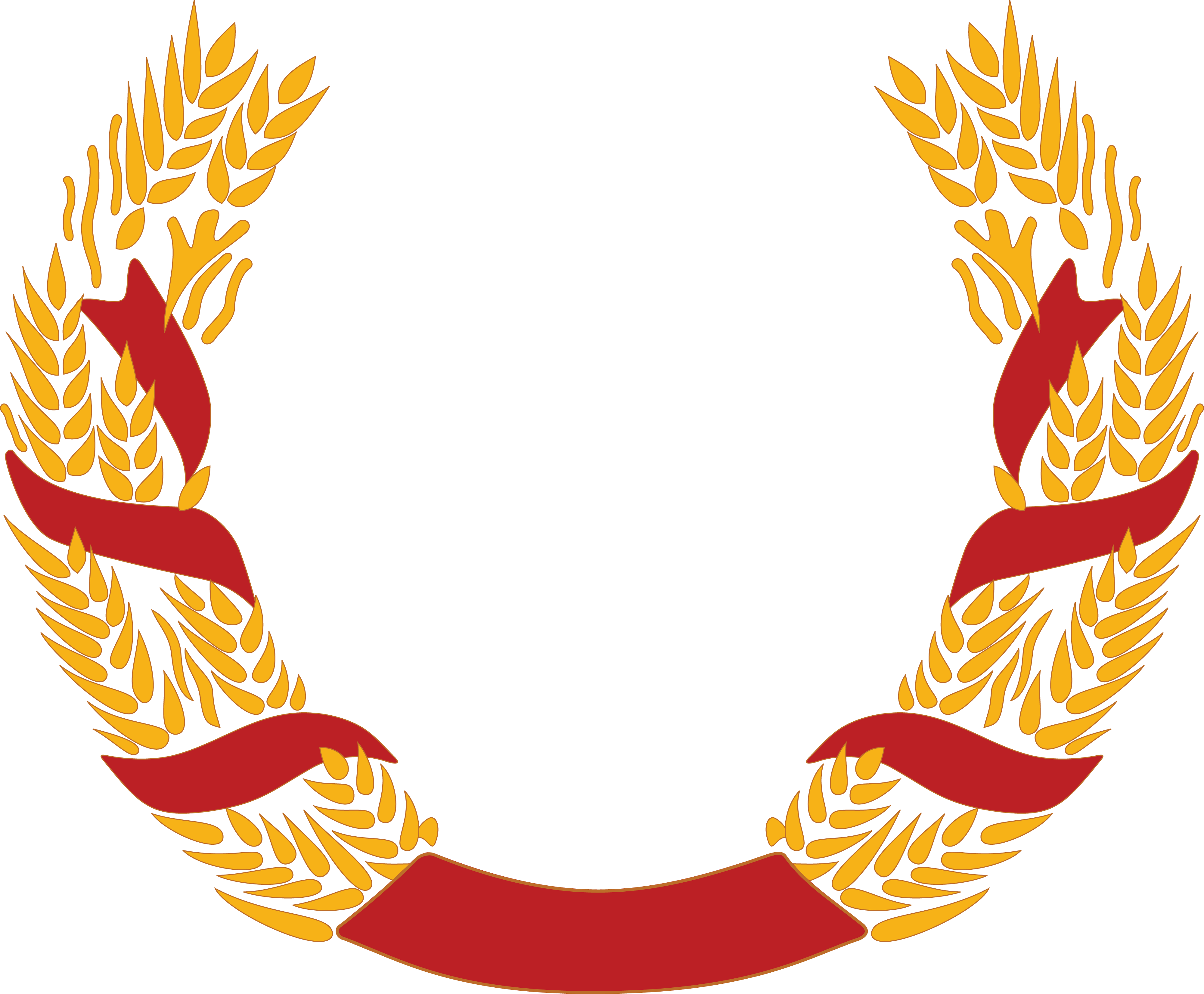 4000x3303 Wheat Clipart Curved