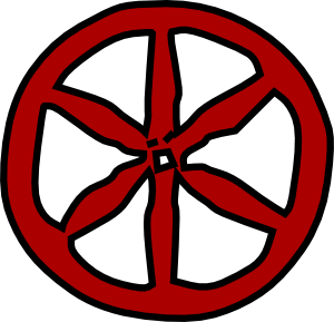 300x289 Antique Wood Wheel Clip Art