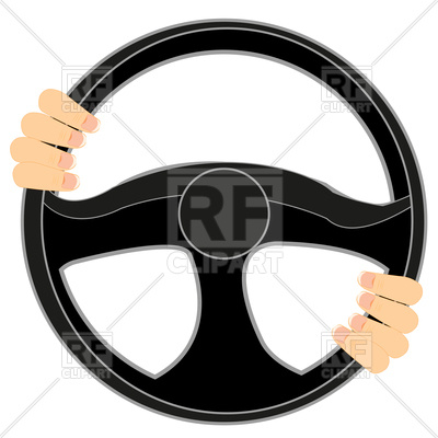 400x400 Steering Wheel Of The Car And Hands Of The Driver On Him Free