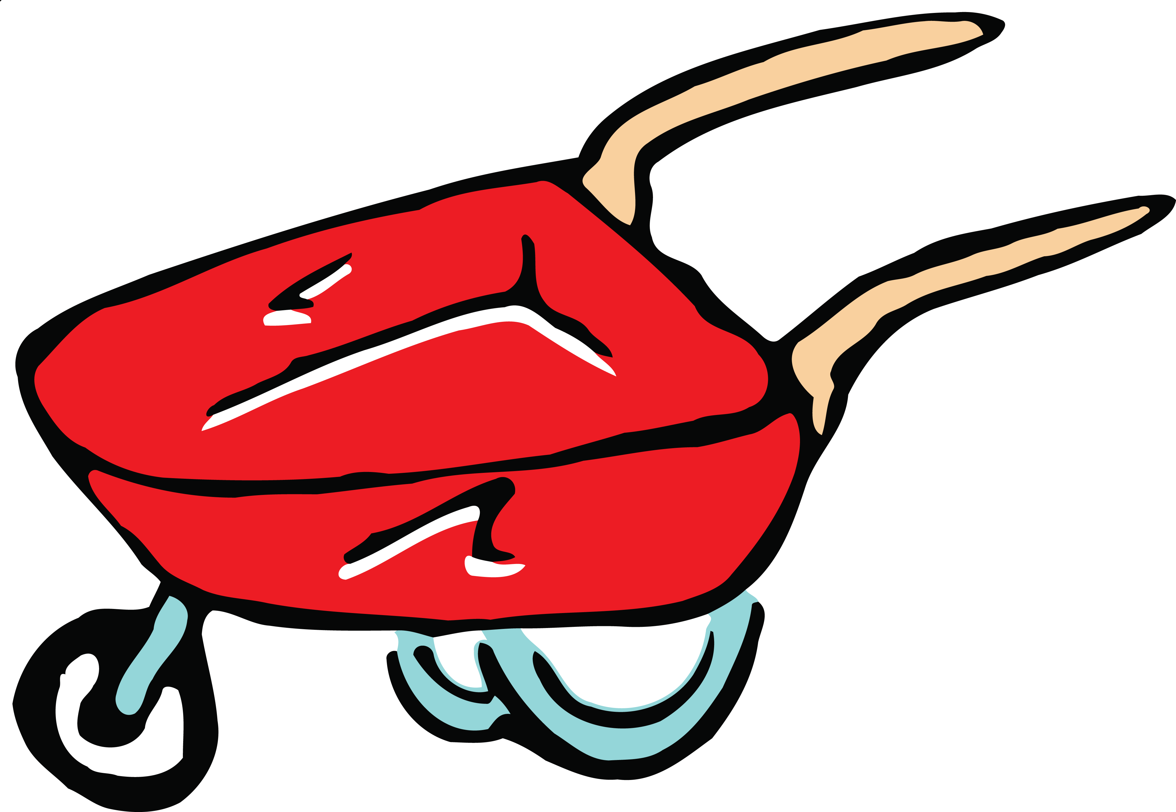 4000x2763 Free Clipart Of A Wheelbarrow