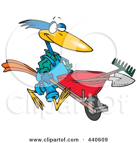 450x470 Royalty Free (Rf) Wheel Barrow Clipart, Illustrations, Vector