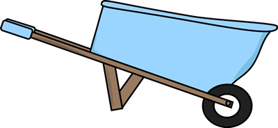 400x184 Wheelbarrow Clip Art