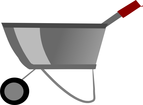 600x441 Wheelbarrow Clip Art