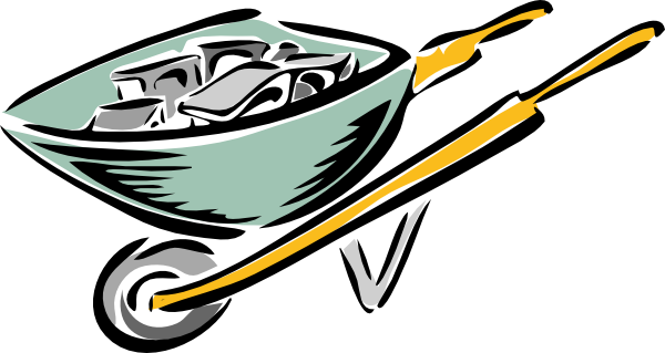 600x319 Wheel Barrow Clip Art
