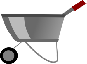 298x219 Wheelbarrow Clip Art