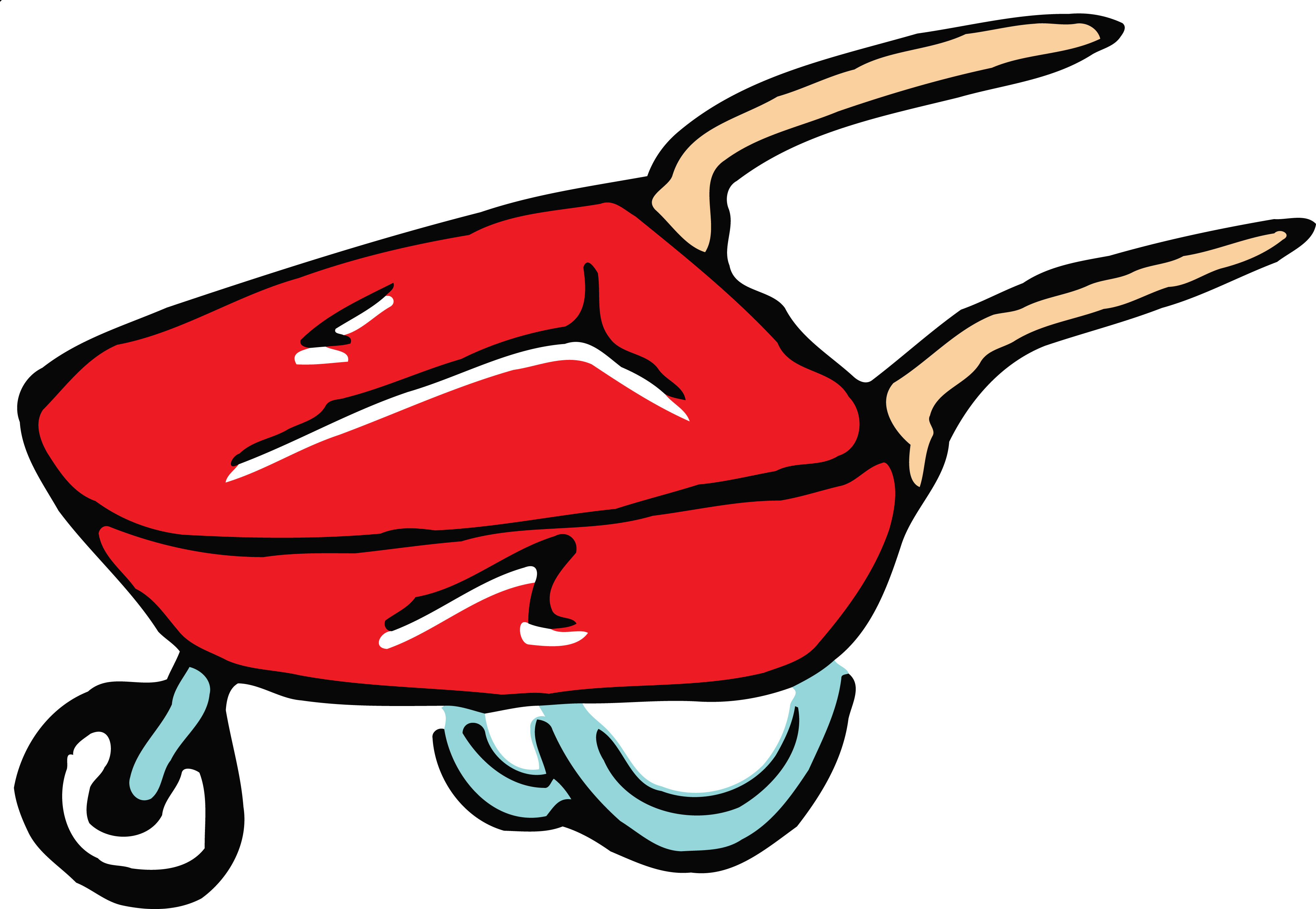 4000x2763 Clipart Of A Wheelbarrow