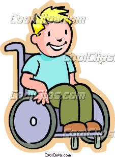226x308 Little Boy In A Wheelchair Clip Art