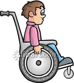 310x350 Man In A Wheelchair Clip Art