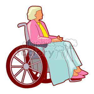 300x300 Royalty Free An Older Woman Sitting In Her Wheelchair 156974