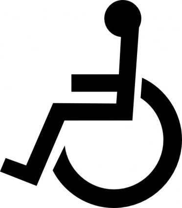 372x425 Vector Wheelchair Symbol Vector Clip Art