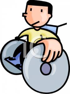 225x300 Art Image A Boy Sitting In A Wheelchair