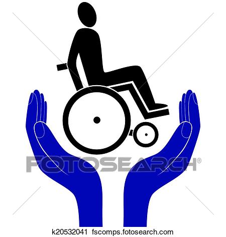 450x470 Clipart Of Disabled Care Sign Vector K20532041