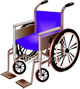 269x300 Blue Wheelchair With Foot Pedals
