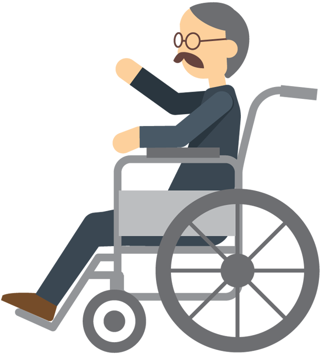 650x720 Wheelchair Elderly Clipart