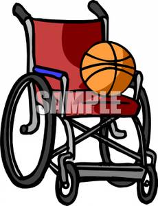 230x300 Basketball On A Wheelchair Clipart Picture