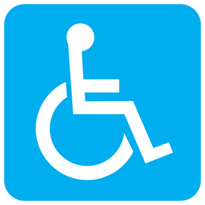 300x300 Blue Wheelchair Clip Art