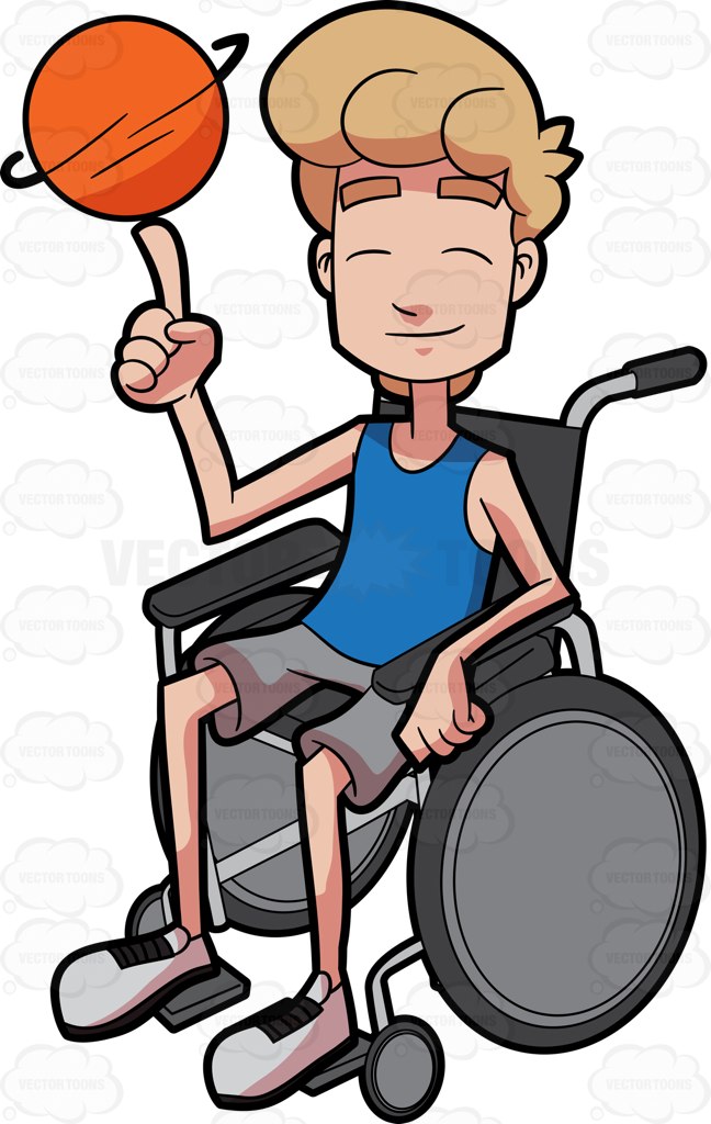 648x1024 A Male Basketball Athlete Spins A Ball While In His Wheelchair