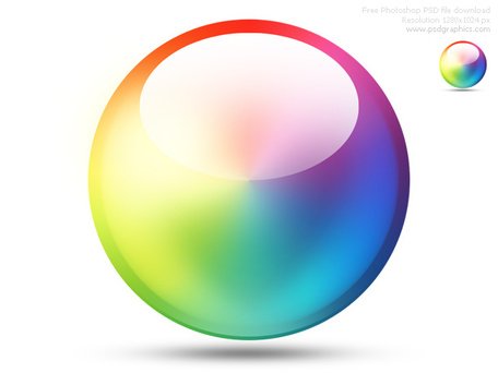 456x342 Psd Color Wheel Icon, Clip Art